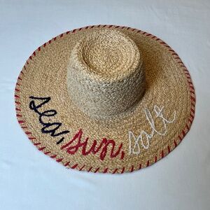 NWT - SUNDRY SEA SUN SALT RAFFIA HAT